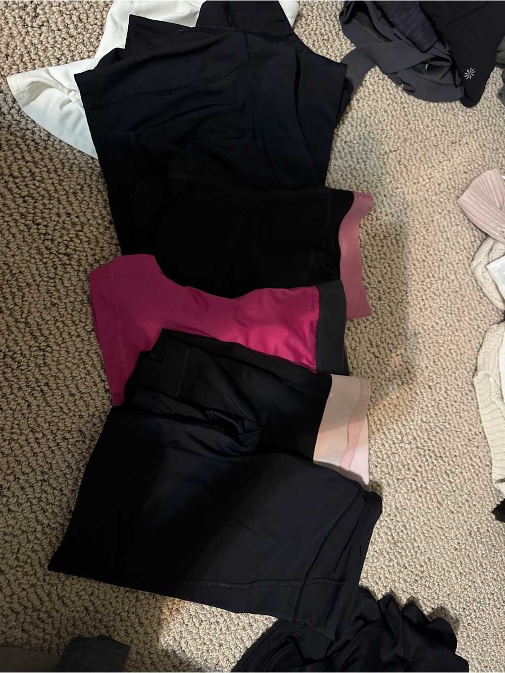 Women’s Spandex Shorts - Set of 7 (mix of Nike Pro and Under Armor)